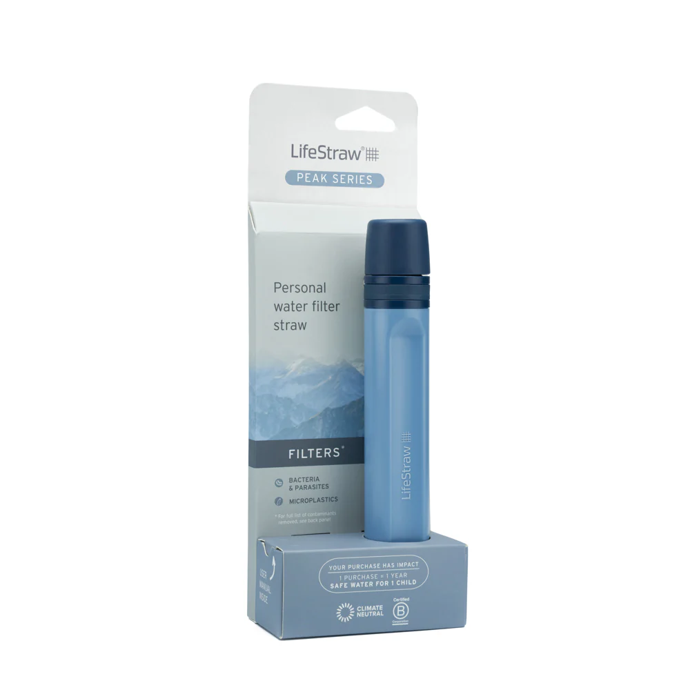 LifeStraw Peak Series Personal Water Filter Straw Mountain Blue - Afbeelding 5