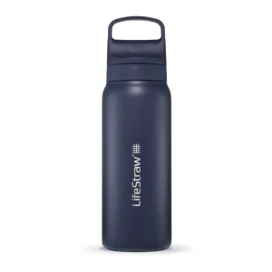 LifeStraw Go 2.0 Stainless Steel Water Filter Bottle - 700 ml - Aegean Sea Blue