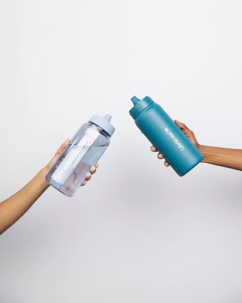 LifeStraw Go 2.0 Stainless Steel Water Filter Bottle - 700 ml - Laguna Teal - Afbeelding 4