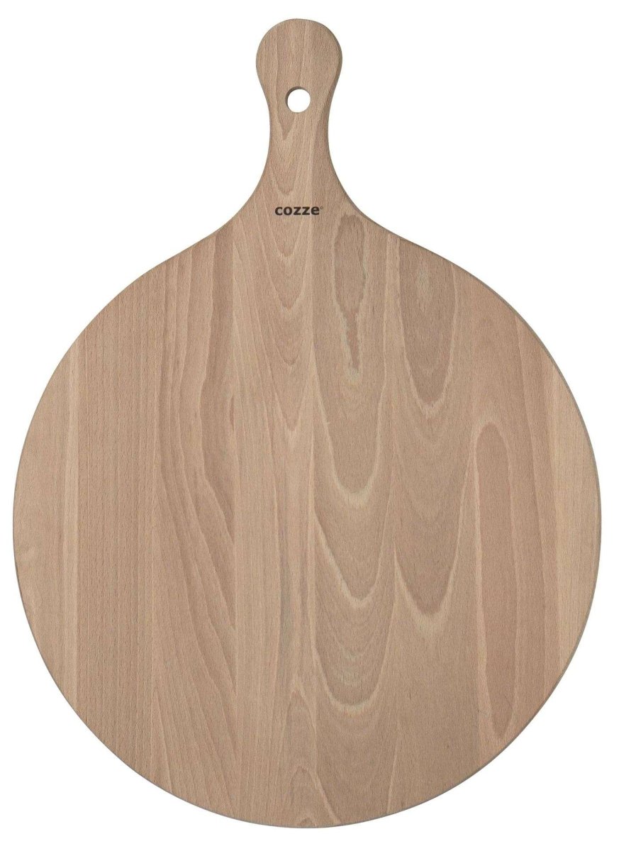 Cozze Serveerplank voor Pizza Bamboe met Handvat Diameter 35 cm - Afbeelding 3