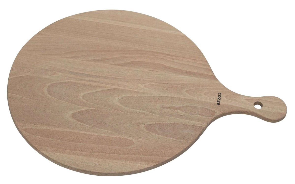 Cozze Serveerplank voor Pizza Bamboe met Handvat Diameter 35 cm - Afbeelding 5