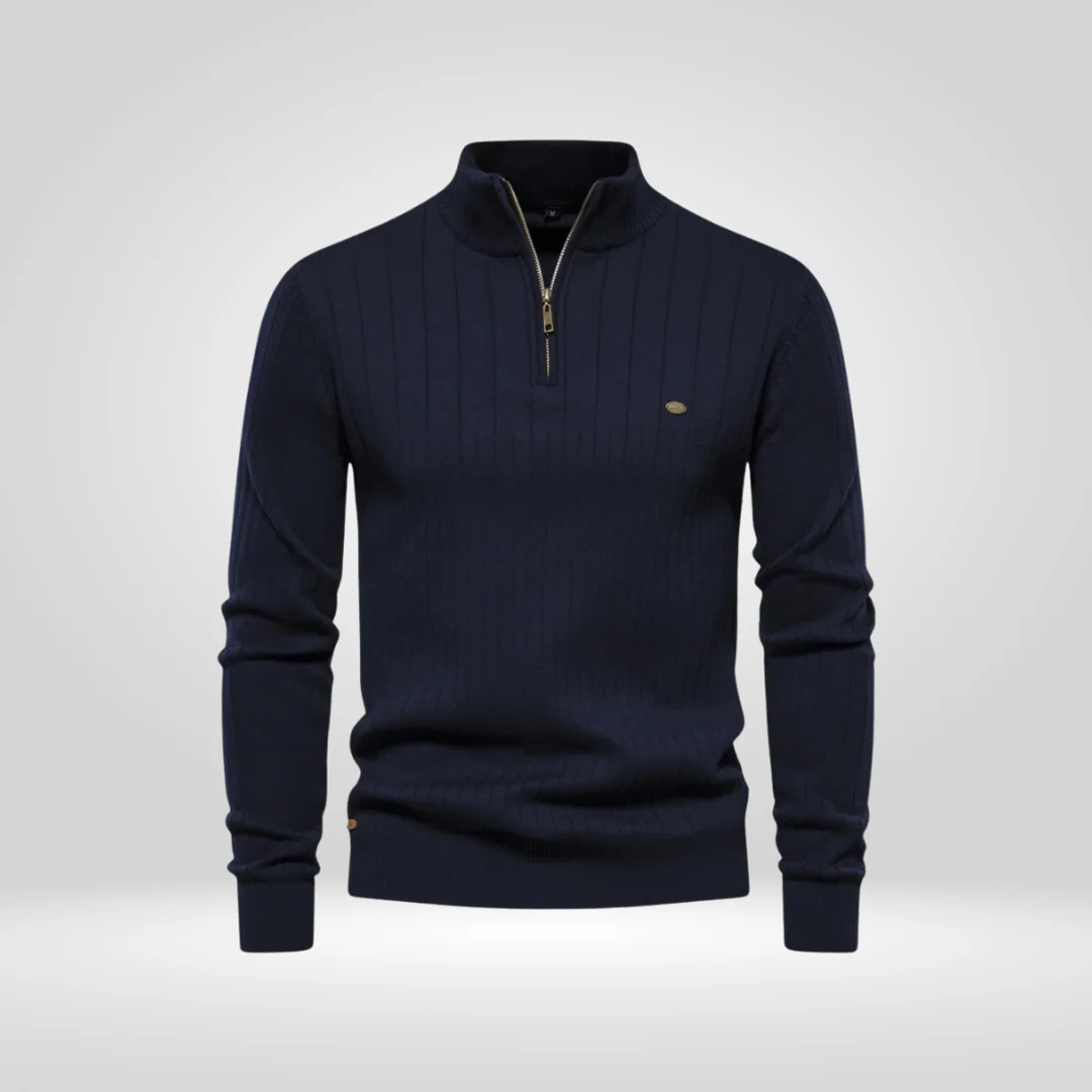 Half-Zip Pullover – Modieuze Zip-Up Trui voor Stijl en Comfort - Afbeelding 3