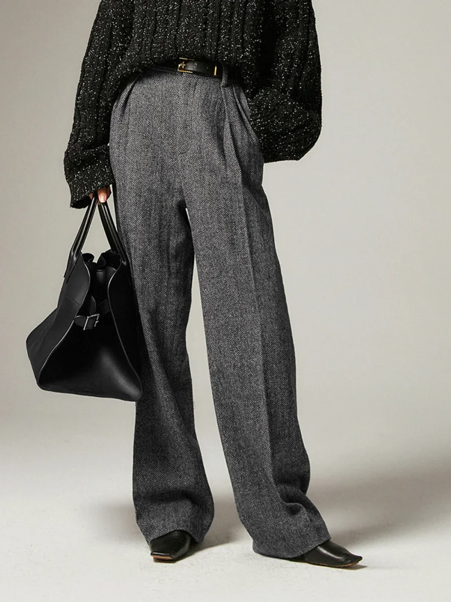 Xenia | Grijze Chino Broek Everyday Comfort
