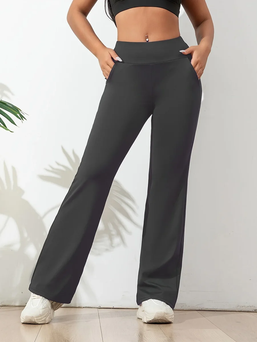 Lara Comfortabele Yogabroek – Elastische Dames Flared Broek voor Yoga & Casual - Afbeelding 3